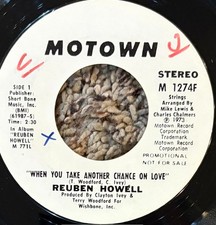 RARE NORTHERN SOUL 45rpm RECORD - REUBEN HOWELL - WHEN YOU TAKE ANOTHER CHANCE