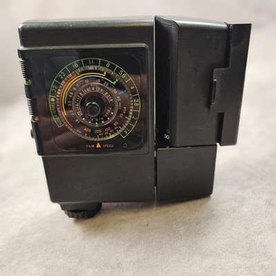Sunpak Auto 411 Thyristor Shoe Mount Flash Tilting Head Vintage Film Camera Japa