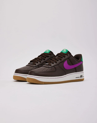 Size 7.5 Nike Air Force 1 Low Baroque Brown Vivid Purple