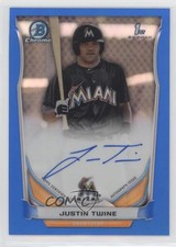 2014 Bowman Draft Chrome Pick Blue Refractor /150 Justin Twine #BCA-JT Auto z4k