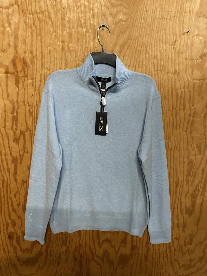 RLX Ralph Lauren Men’s Large Golf Half Zip 100% Cashmere Sweater $368 - Image 2 of 4