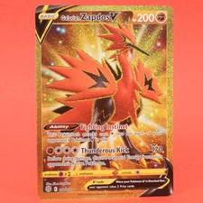 Pokemon English TCG Card Brilliant Stars Galarian Zapdos V 182/172 Full Art
