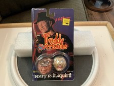 Vintage A Nightmare On Elm Street Freddy SpitBalls,Freddy & Victim 1989 LNJ Toys