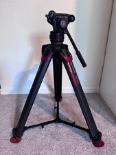  Sachtler Flowtech 75 MS Carbon Fiber Tripod w/608 Fluid Head, with bag.