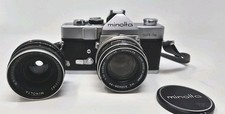Minolta SR-1s SLR Film Camera MC ROKKOR PF 55mm And 35mm Lenses Working