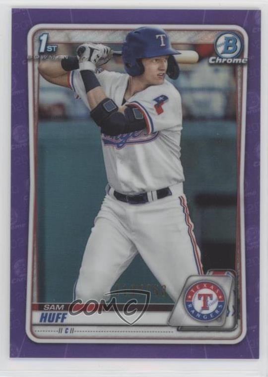 2020 Bowman Chrome Prospects Purple Refractor /250 Sam Huff #BCP-33 0xi8