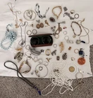 Junk Drawer Costume Jewelry .925 Vintage Gold Filled Pins Bracelets Mixed Lot