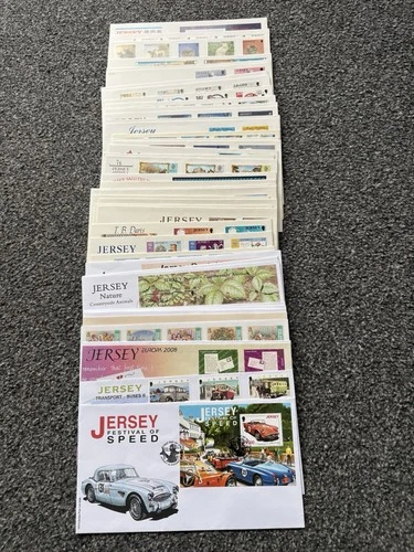 Job Lot of 48 Jersey First Day Covers & Covers FDC's 1984 - 2008 Lot #N99