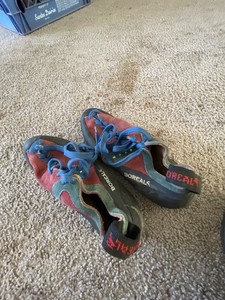 Boreal Ace Rock Climbing Shoes Trax USA Leather Outdoor Red M9