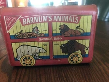 Vintage 1980s  Barnum's Animal Cracker Savings Bank The Idea Source Inc.