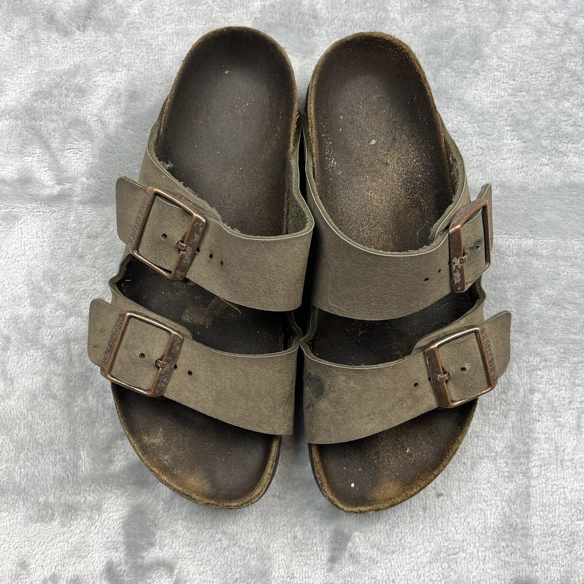Birkenstock Arizona Sandals Women Size 36* Gray Strap Buckle