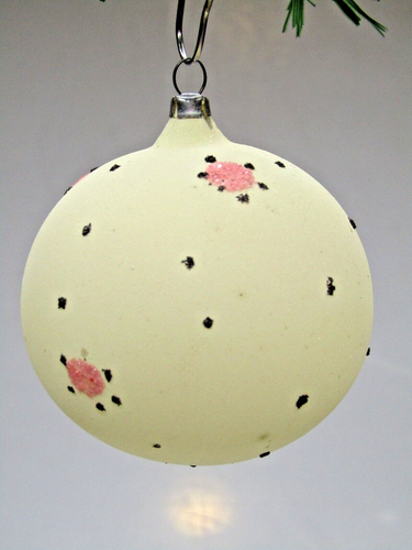 Antique Vintage Unsilvered Glass Glow in Dark BALL Christmas Ornament Germany #1