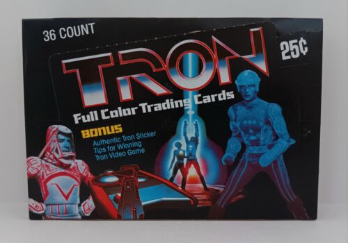 TRON (1981) The Movie Donruss Full Color Vintage 36 Packs & Case Fresh Wax Box