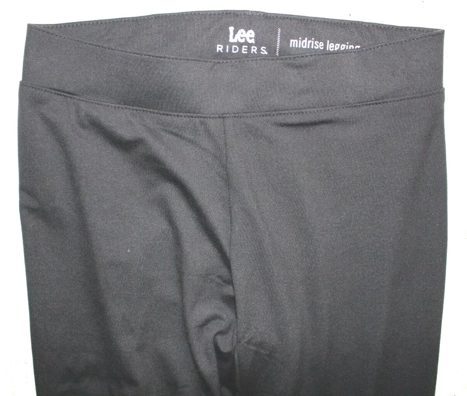 Lee Riders 女式黑色中腰打底裤 ~ S ~ — 第 3/4 张图片