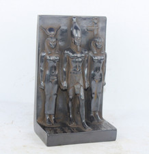 RARE ANCIENT EGYPTIAN ANTIQUE ISIS Menkaure Hathor and Queen Statue EGYCOM