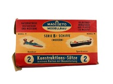 Magneto Modelarstwo Zestaw konstrukcyjny Seria B lata 50. Vintage Statki W.-Germany
