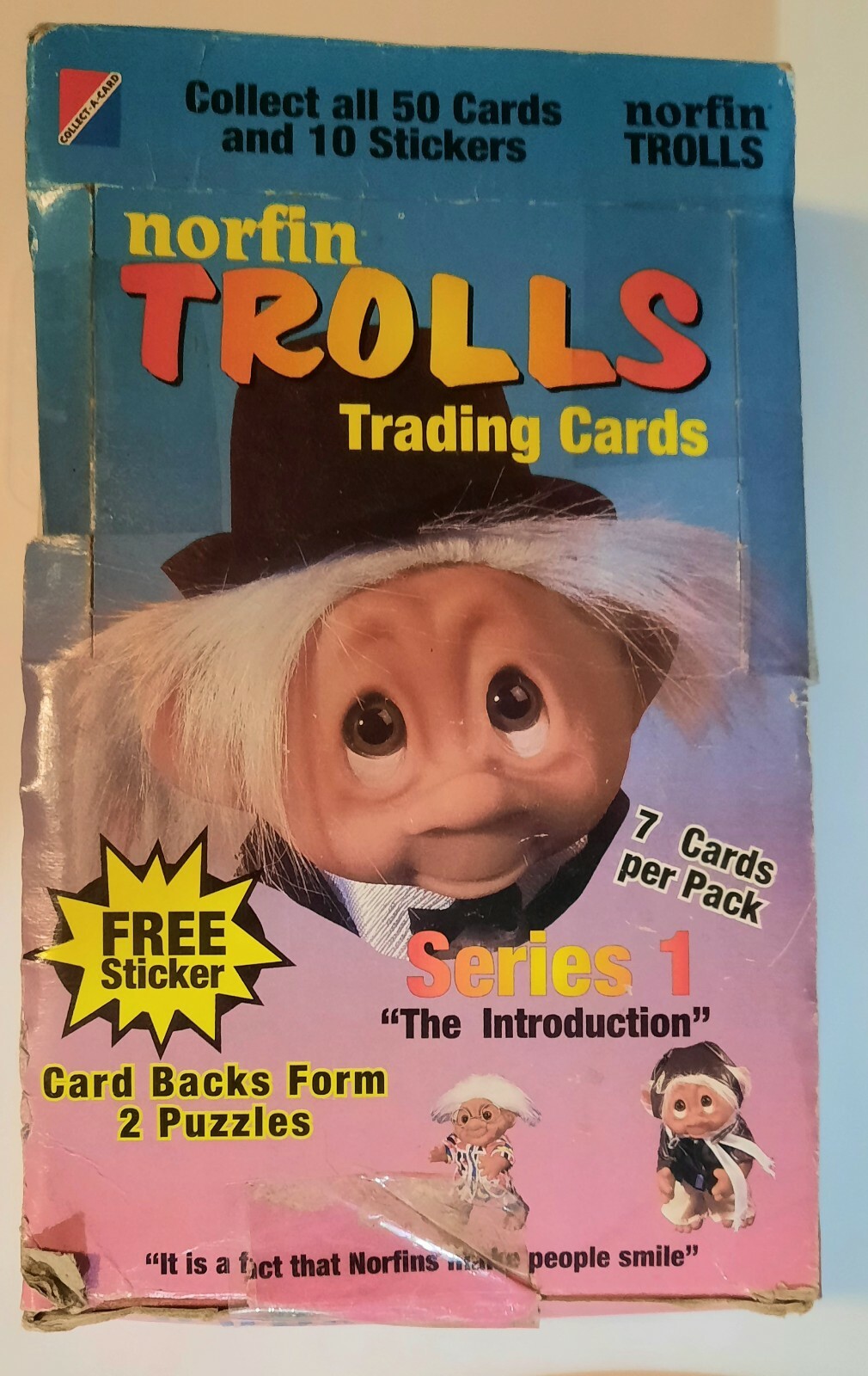 New Vintage 1992 Norfin Trolls Trading Cards SERIES 1 in original box