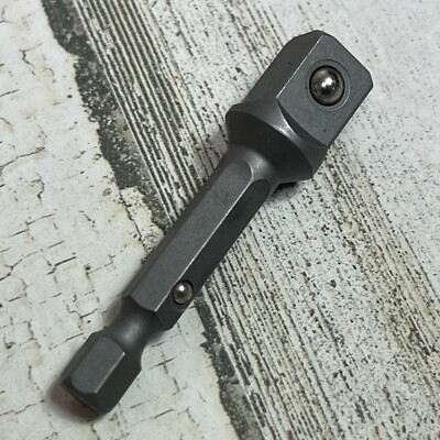 Megapro 3/8'' Drive 2'' Socket Adapter Bit Quick Change 1/4'' Hex
