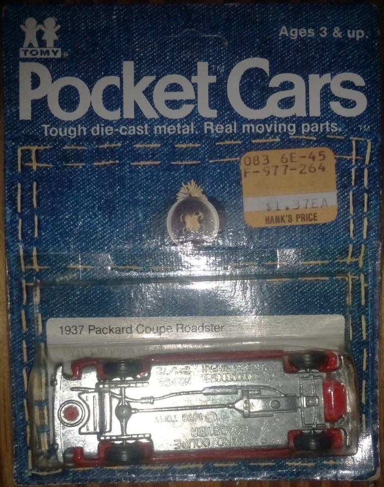 Tomy Pocket Cars Error 1937 Packard Coupe Roadster Foto 2 de 3