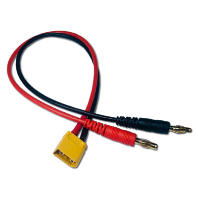   Ladekabel XT60-U Amass Stecker Male - 4mm Bananenstecker Lipo Akku 14AWG XT60