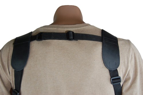 NEW Barsony Black Leather Vertical Shoulder Holster w Mag Pouch Kahr HK FNX Comp - Picture 5 of 8