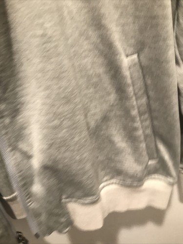 Giacca felpa American Eagle Outfitters uomo taglia media grigia zip intera manica lunga - Foto 5 di 6