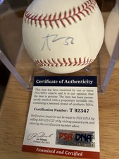 Andres Torres  Autographed Official Major League Baseball - COA PSA