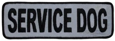 HIGH VISIBILITY - SERVICE DOG (J01) Reflective Sew-on Patch (2"x6") 23638