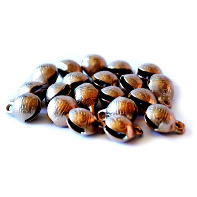 #ad TIBETAN BRASS BELLS LOT of 20 14mm Bead Craft Temple Herding Tiny Metal Ethnic $9.95