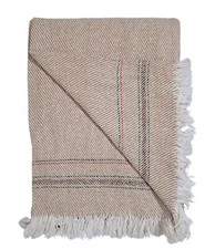 Men's Hand Woven Woollen Indian Large Shawl Size: 48" X 100" 
