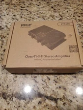 Pyle 90W 2 Channel Hi-Fi Home Audio Stereo Speakers Amplifier w/Aux