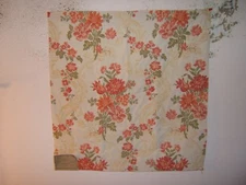 Highland Court, Floral Dream, Embroidered Floral, 26" W X 26" L, Color Mango