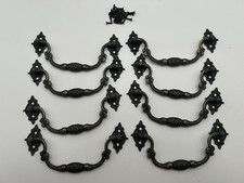 8PCS 2.91" Vintage Drop Bail Dresser Drawer Pull Antique Bronze Cabinet Handle