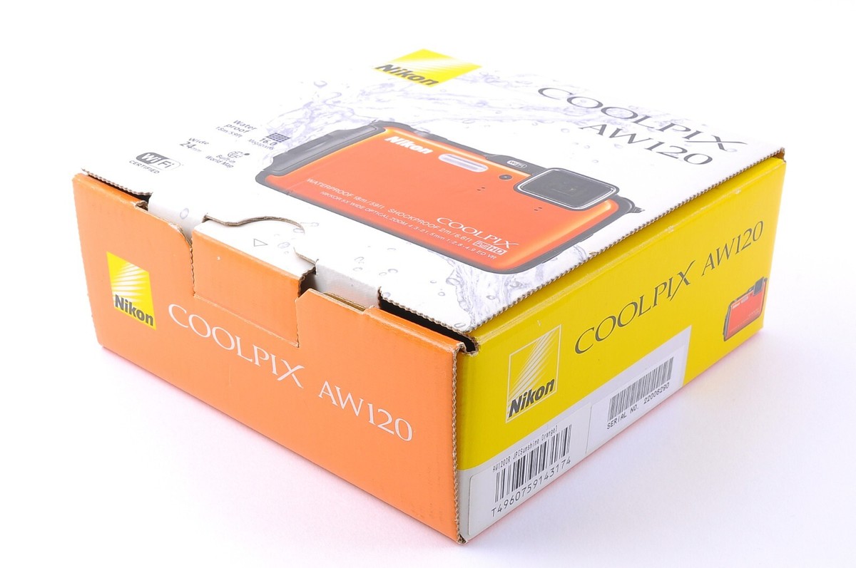 Nikon COOLPIX AW120 16.0MP Waterproof Digital Camera Orange