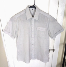 Vintage Givenchy Chesa Dance Shirt Polka-Dot Buttoned Men L Designer Poly 80s90s