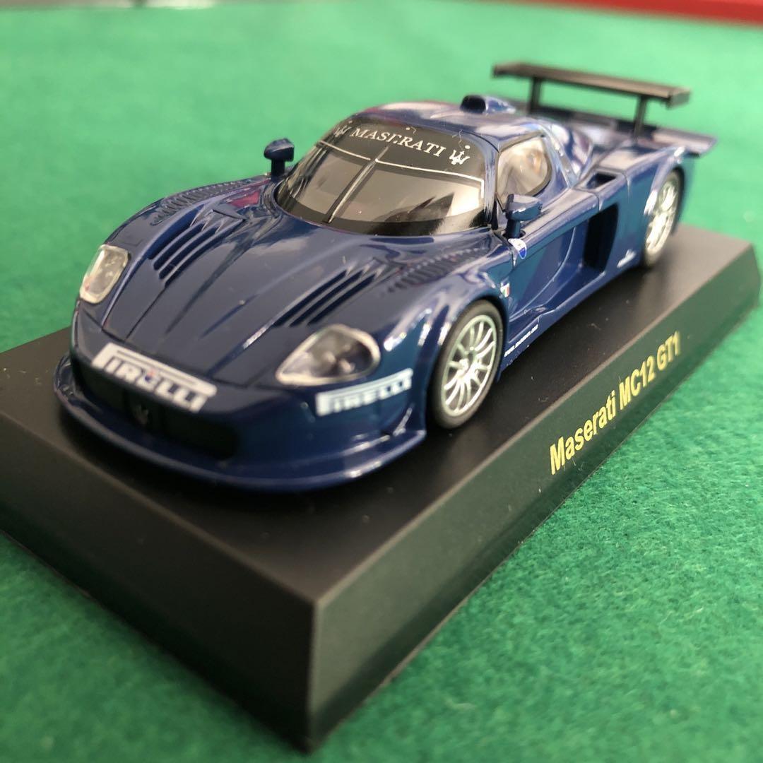 Kyosho Maserati MC12 GT1 Mini Car 1:64 Scale Metal Blue
