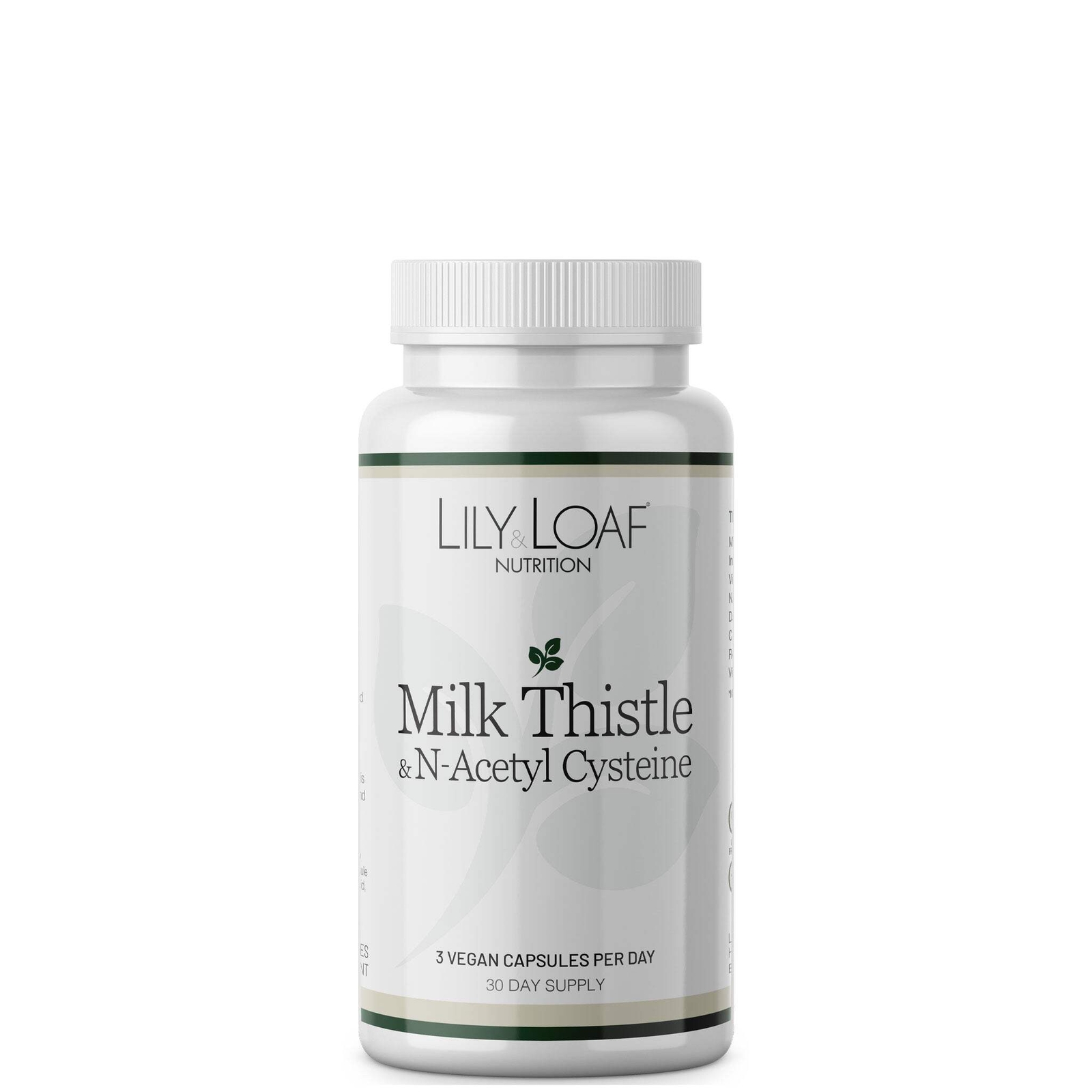 Lily & Loaf Milk Thistle & NAC | 90 Vegan Capsules | Liver & Detox Support
