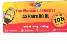 TOE WARMERS with Adhesive Ultra Thin Air Activated Odorless 45 Pairs SPORT TEMP.