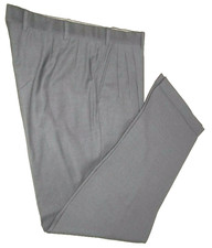 Brioni Solid Light Gray Pleated Front Wool Dress Pants W36"x31"L 