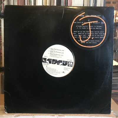 [EDM/DANCE]~NM 12''~'J' (JENS MULLER)~Keep The Promise~[x6 Mixes]~[1992~A&M]