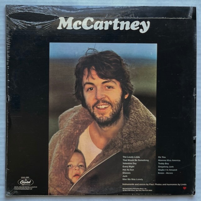 ワールドワイドLP Paul McCartney McCartney 0602557567557 MPL, Capitol Records /00400 ワールドワイドLP Paul McCartney McCartney 0602557567557 MPL