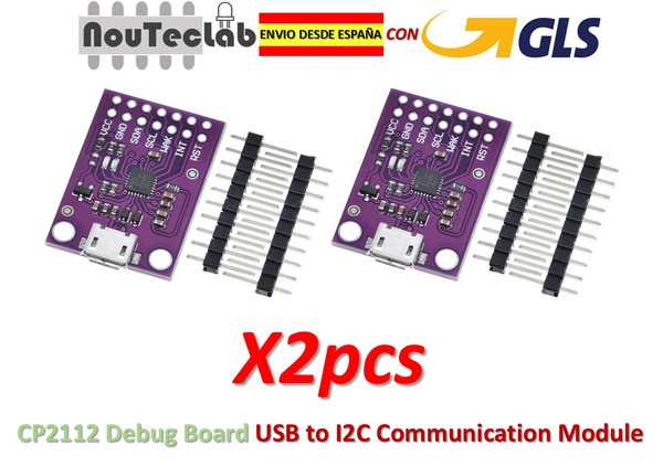 2pcs CP2112 Debug Board USB to I2C IIC Communication Module MicroUSB 2112 CCS811