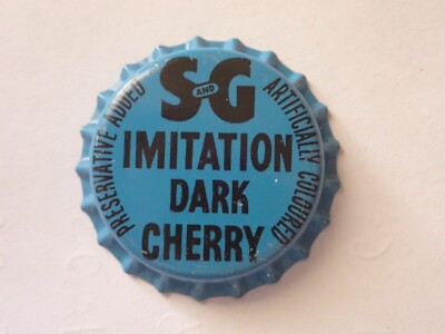 CROWN SEAL BOTTLE CAP IMIT DARK CHERRY S & G SLADES EXCELLENT UNUSED CONDITION