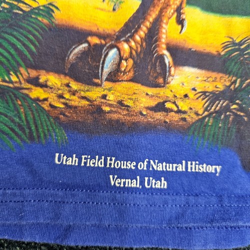 Field Museum Of Natural History Vernal Utah Dinosaur T-Shirt Youth XS Blue V2a - Picture 3 of 9