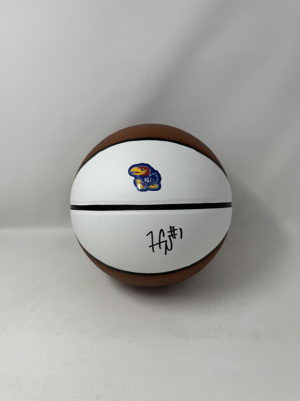 Hunter Dickinson Autographed Signed Kansas Jayhawks FULL SIZE BASKETBALL PSA COA 