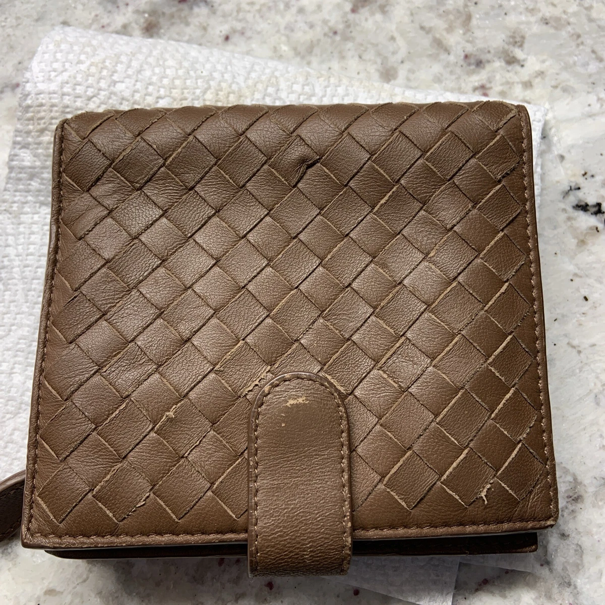 Intrecciato Leather Wallet