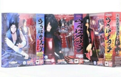 S.H.Figuarts Naruto Shippuden Uchiha Sasuke Itachi Madara set - Bandai Authentic - Image 1 of 4