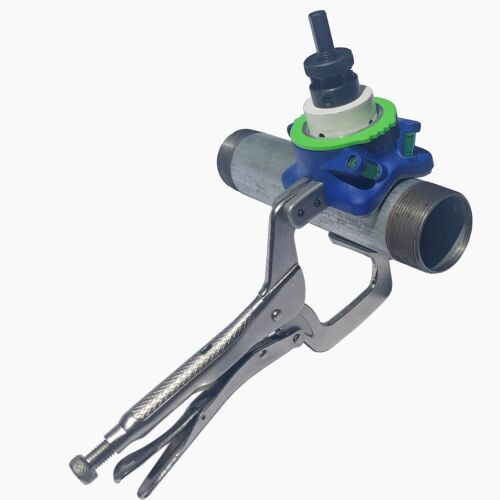 HoleMaster Pipe Hole Cutter Clamp Jig cut up to 2" Hole in 4" Pipe - Picture 3 of 7