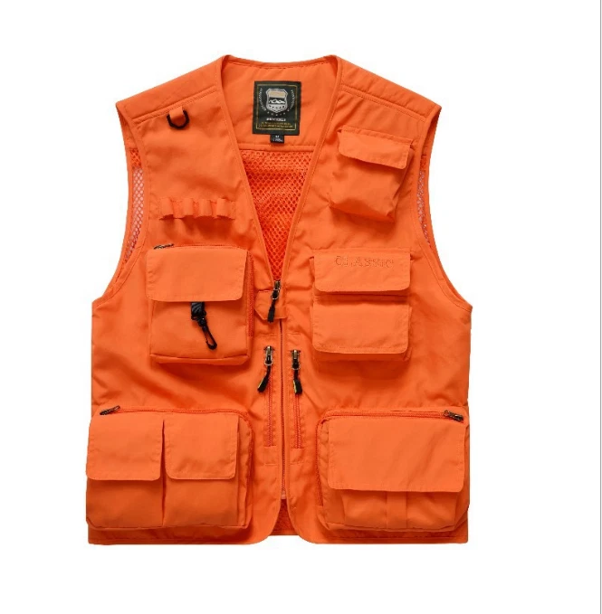 Multi Pocket Utility Vest Mens Fishing Hiking Hunting Outdoor Jackets new