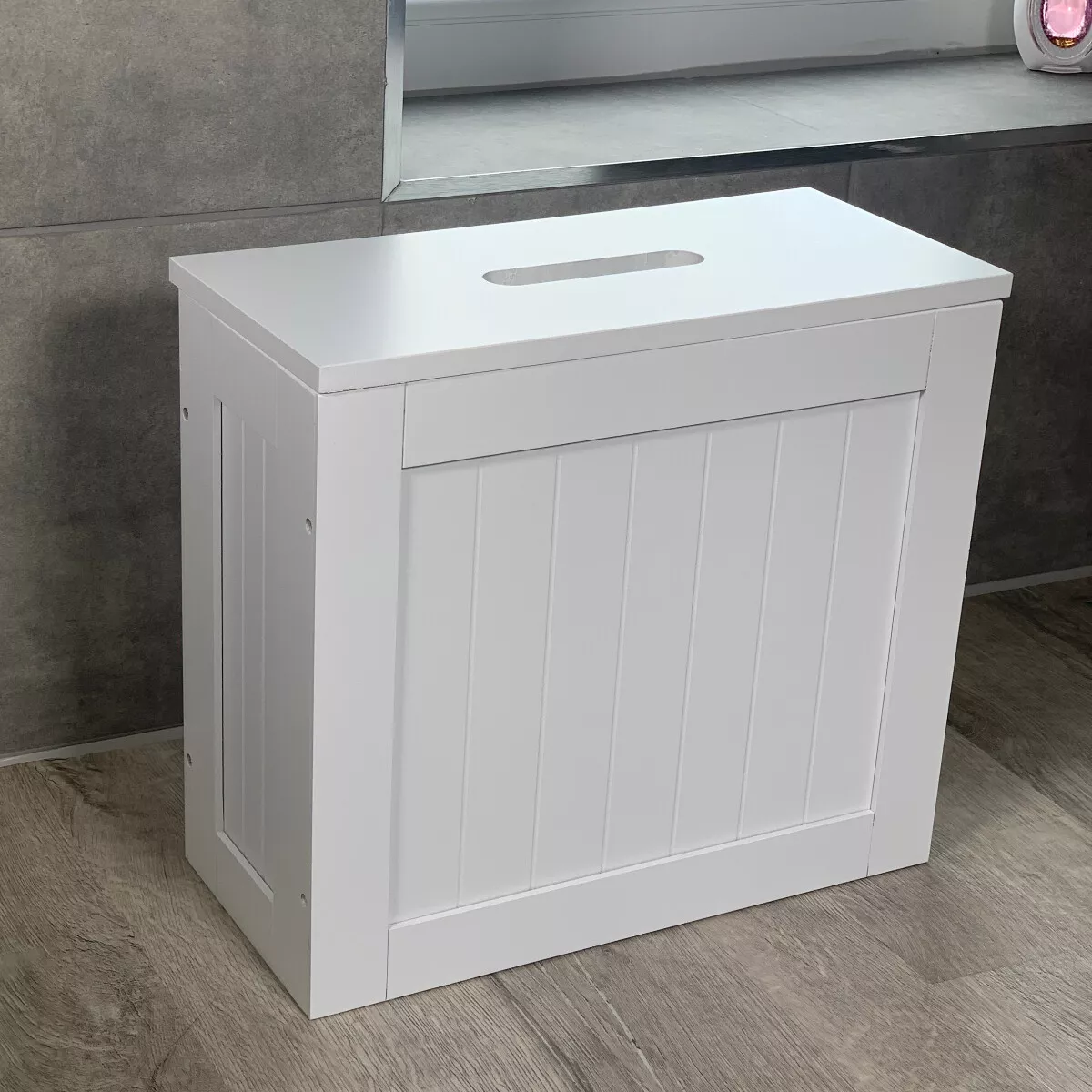 White toilet storage box deals
